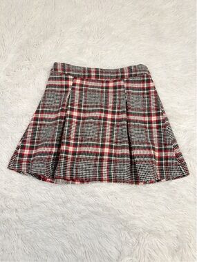 Copper key girl Copper Key Red, Black & White Plaid pleated Skirt